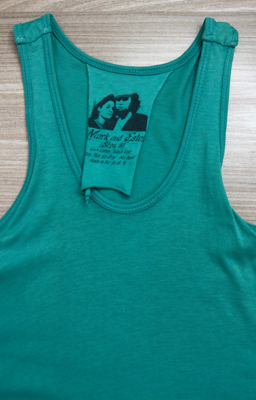 Mark and Estel Women's Teal Green Maxi Dress Tank Top Style Size M Made in USA